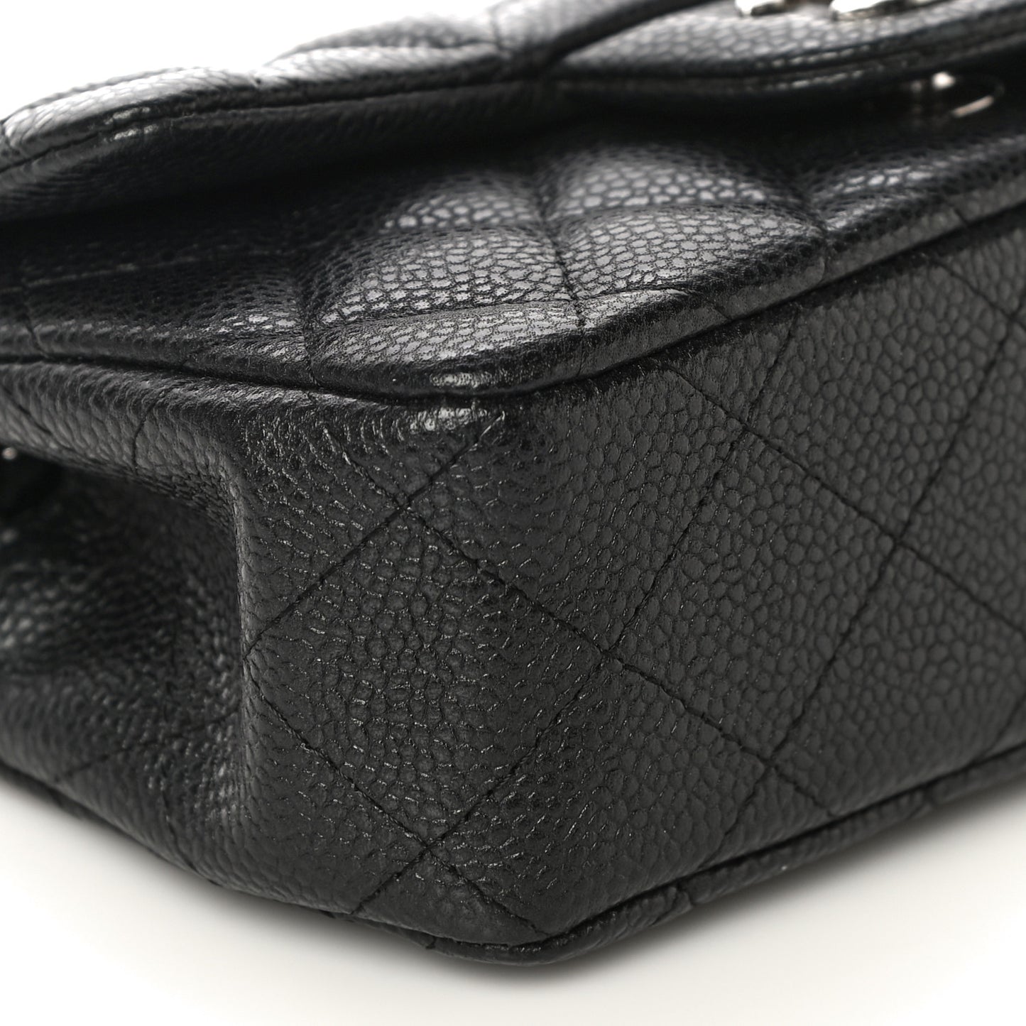 Caviar Quilted Extra Mini Flap Black