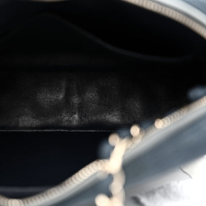 Chanel Canvas Quilted CC Tassel Camera Bag Blue 5 of 11