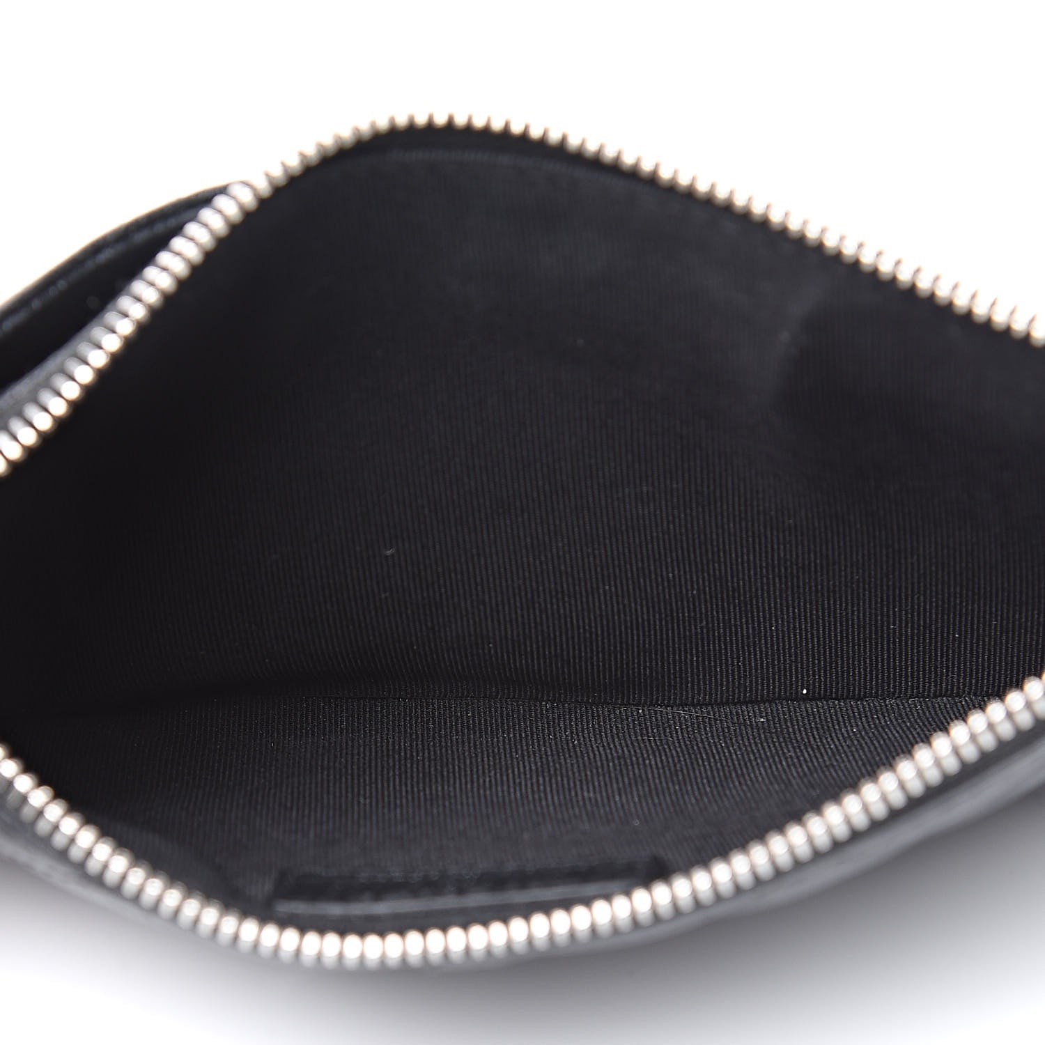 Chanel Iridescent Caviar Quilted Classic Zip Pouch Black 5 of 11