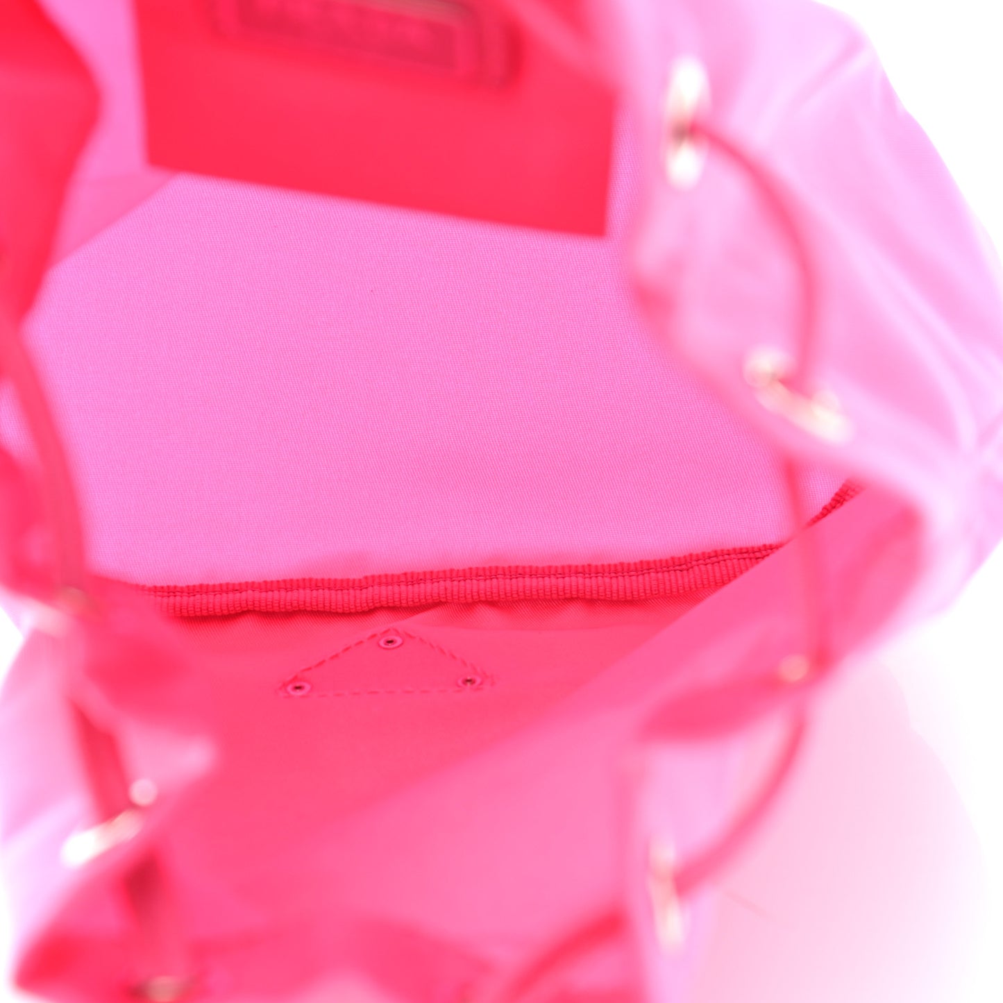 Nylon Vela Drawstring Pouch Fuxia