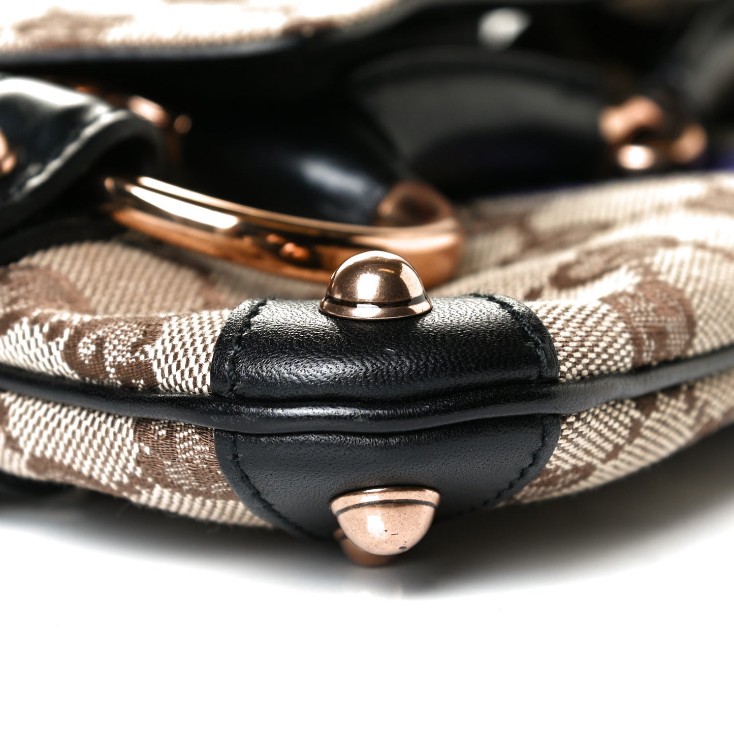Tom Ford Monogram Horsebit Web Clutch Purple