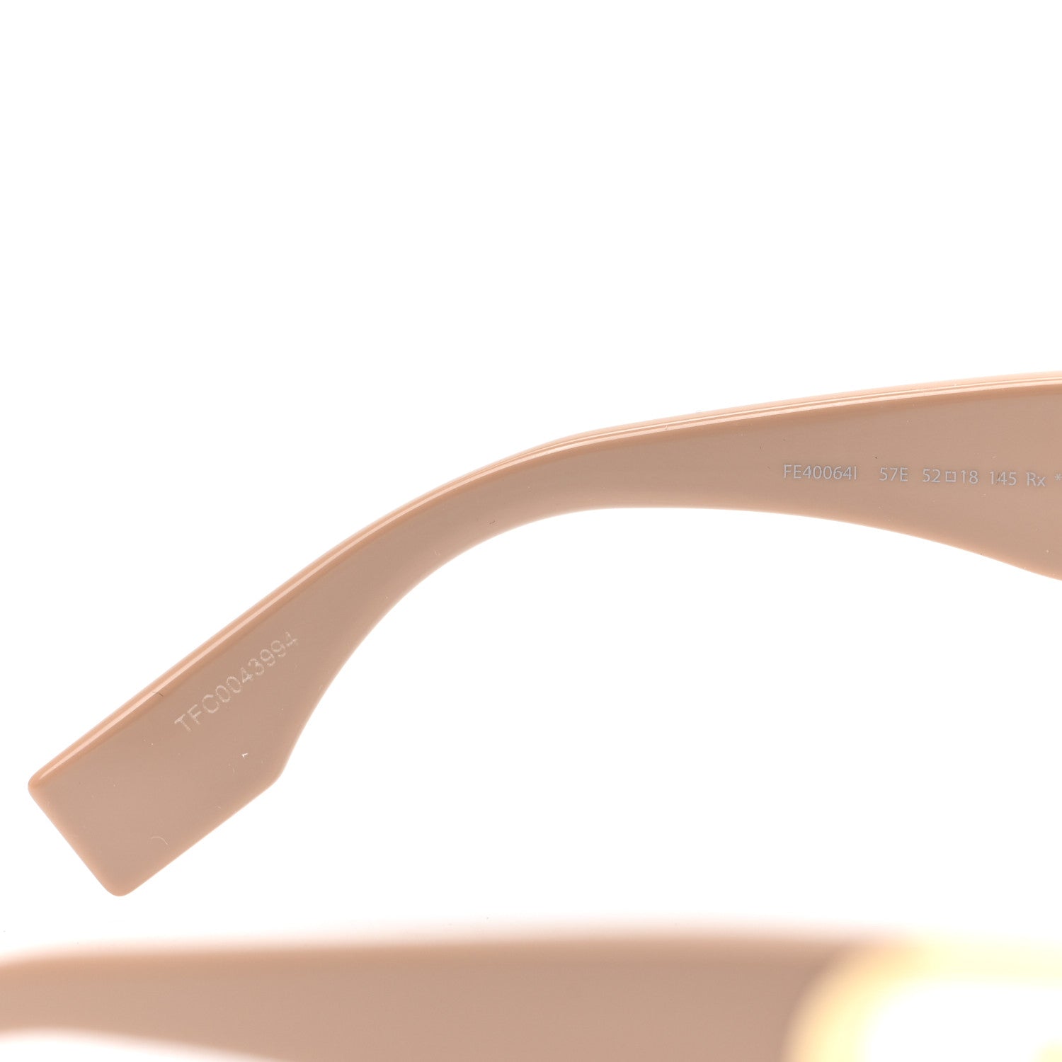 Fendi Acetate O'Lock Cat Eye Sunglasses FE40064I Beige 6 of 6