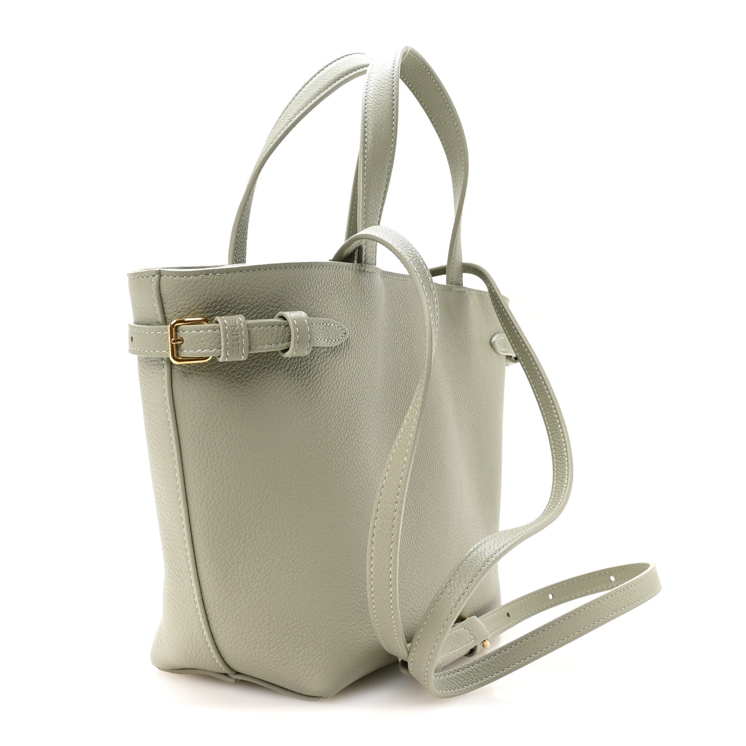Celine Grained Calfskin Triomphe Mini Cabas Anais Light Clay 3 of 12