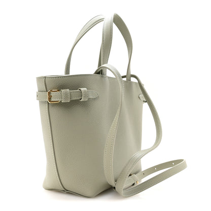 Celine Grained Calfskin Triomphe Mini Cabas Anais Light Clay 3 of 12