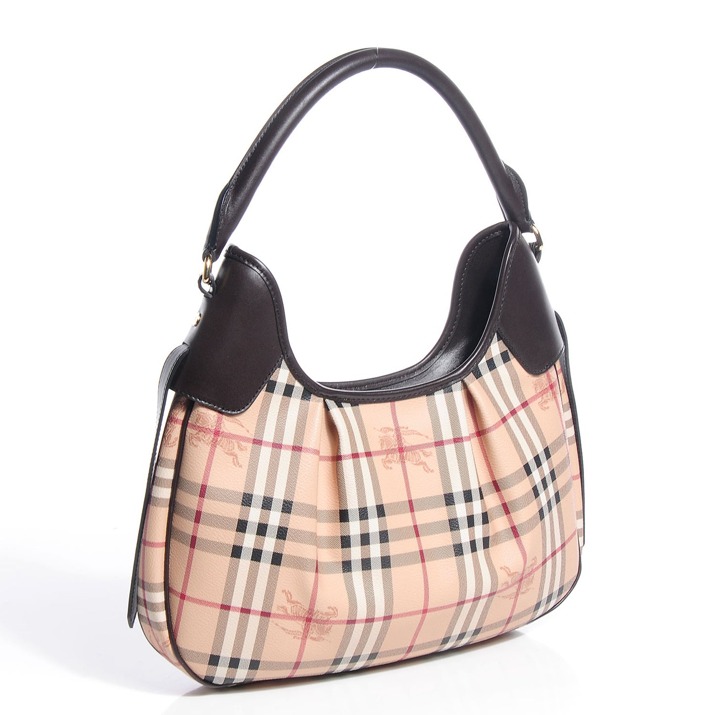 Haymarket Check Small Brooklyn Hobo Brown