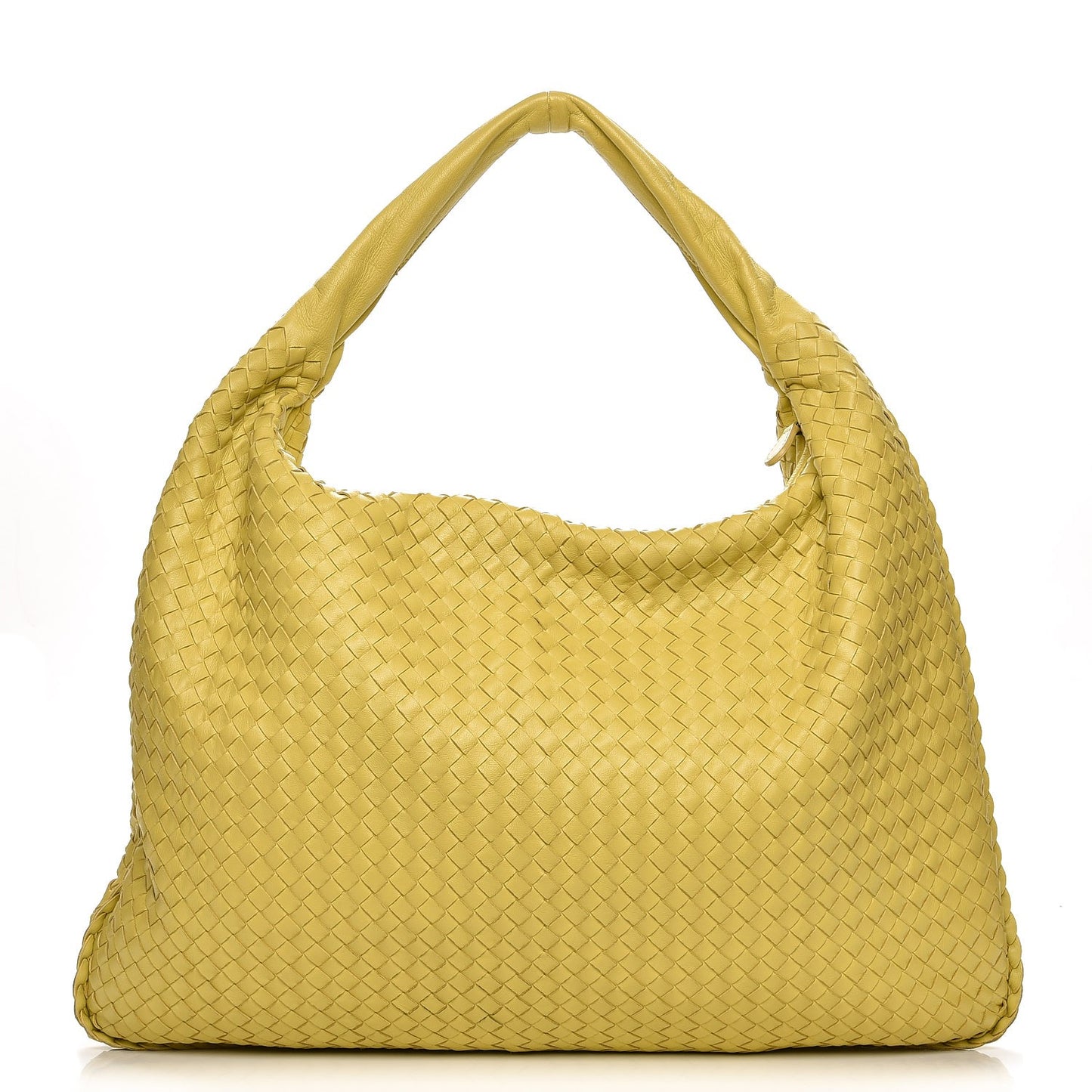 Nappa Intrecciato Maxi Veneta Hobo Yellow