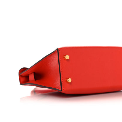 Hermes Chevre Mysore Mini Kelly Sellier 20 Capucine 9 of 11