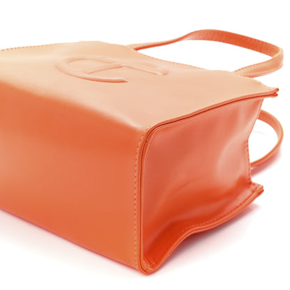 Telfar Vegan Leather Small Shopping Bag Orange 11 of 11