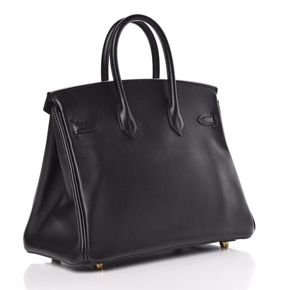 Hermes Swift Birkin 25 Black 3 of 38