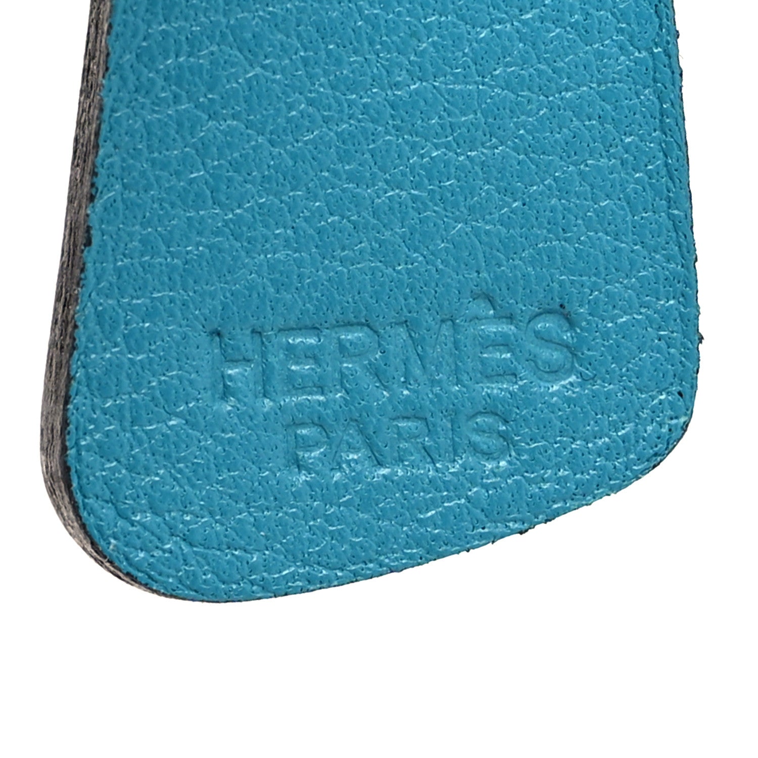 Hermes Swift Palm Tree Bag Charm Bleu Izmir 3 of 3
