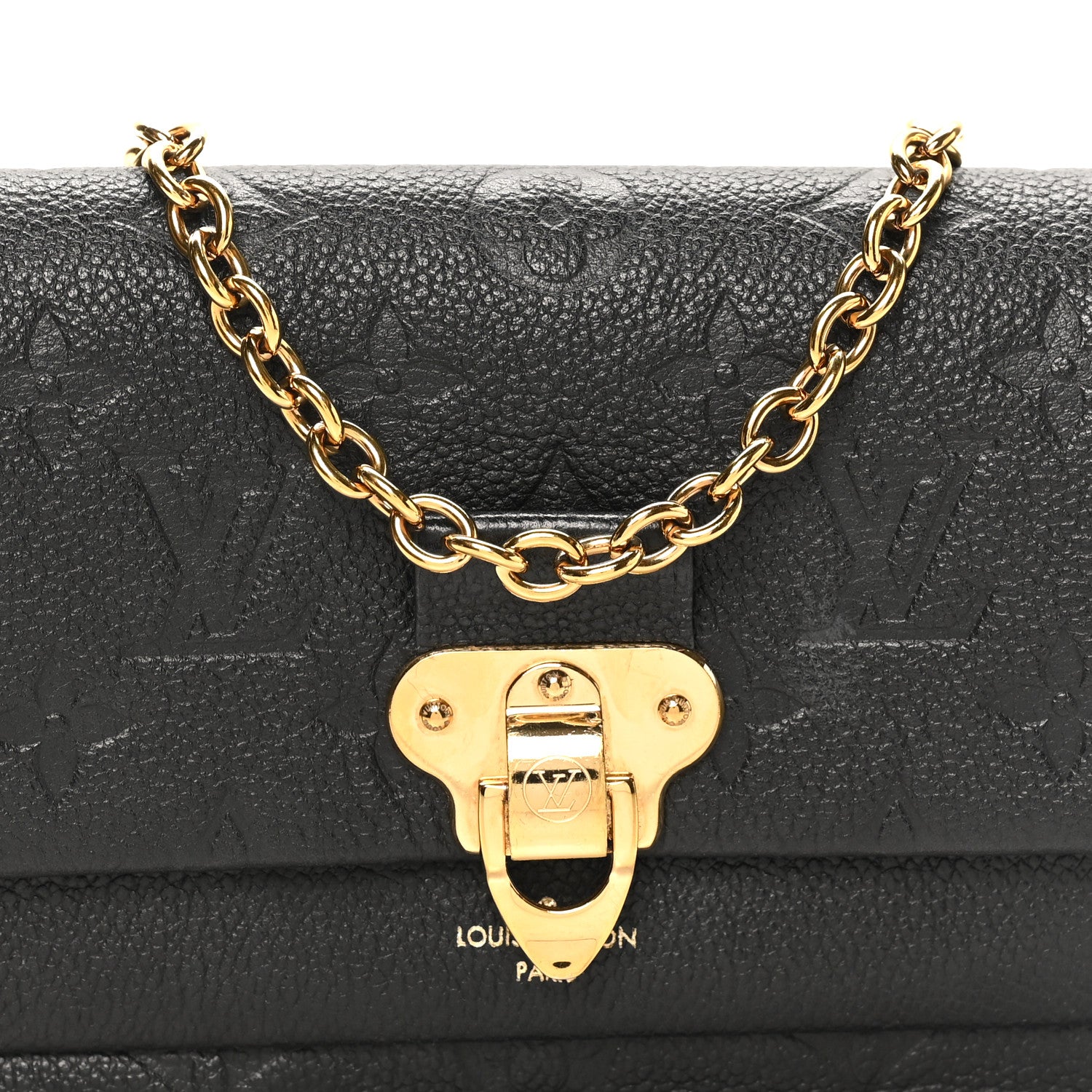 Louis Vuitton Empreinte Vavin Chain Wallet Black 7 of 9