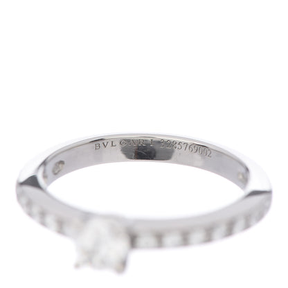 Bulgari Platinum Diamond .30ct Griffe Solitaire Engagement Ring 49 4.75 5 of 7
