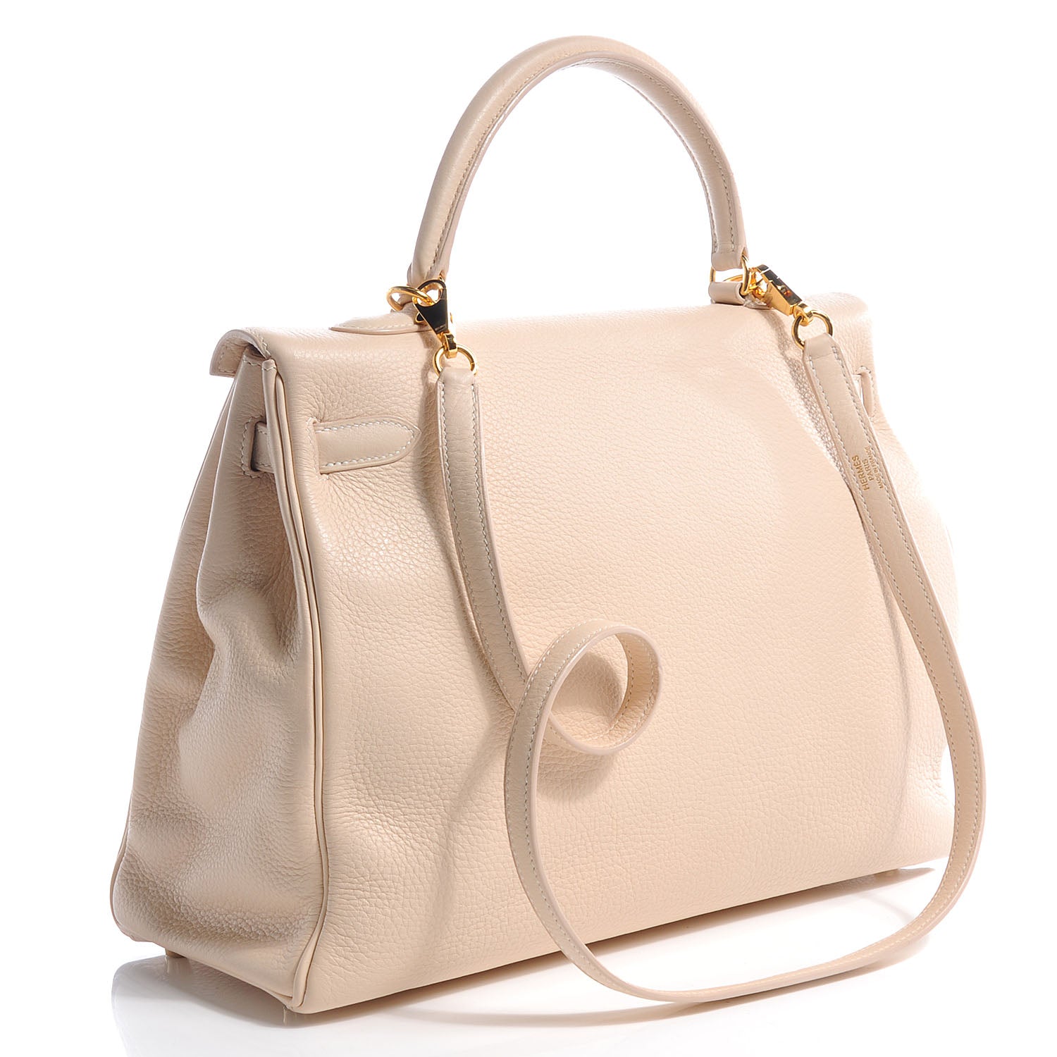 Hermes Taurillon Clemence Kelly 35 Poudre 3 of 12