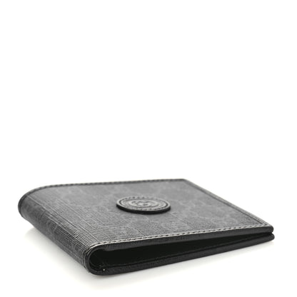 Gucci GG Supreme Monogram Azalea Calfskin Retro Interlocking G Bi-Fold Wallet Black 4 of 8