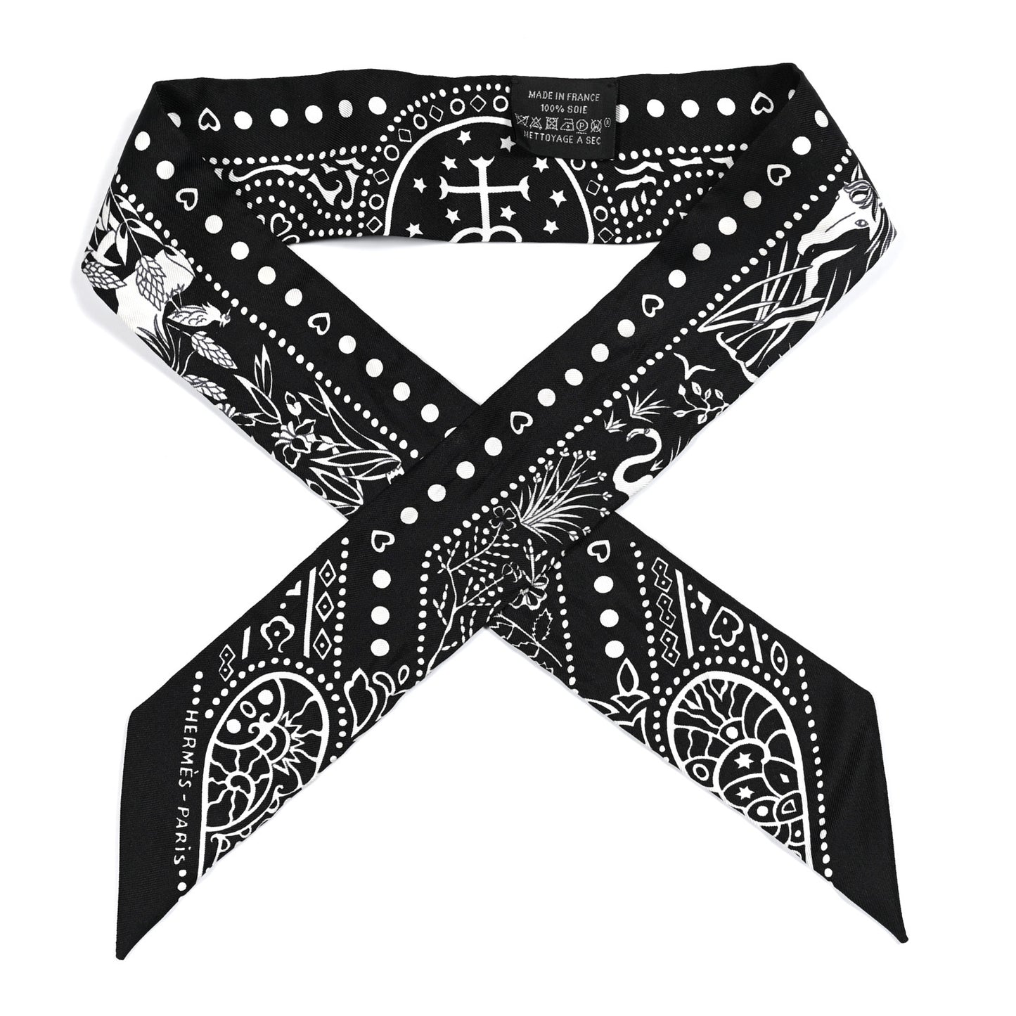 Silk Entre Ciel Et Mer Twilly Black White