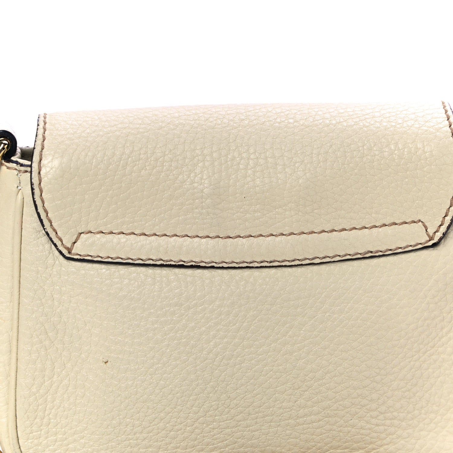 Gucci Pebbled Calfskin Small Soho Flap Crossbody Off White 18 of 21