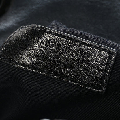 Saint Laurent Calfskin Y Quilted Monogram Monochrome Medium Loulou Chain Satchel Black 7 of 9