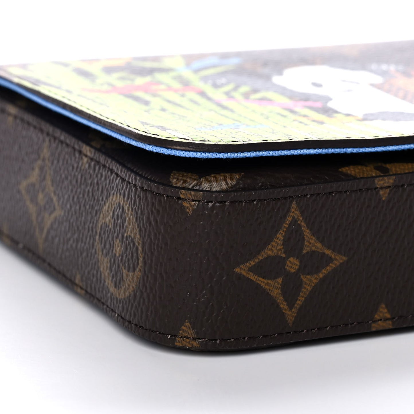 Monogram 2021 Christmas Animation China Wall Pochette Felicie Chain Wallet Myosotis Blue