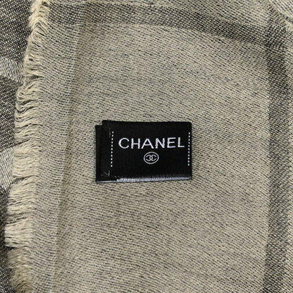 Chanel Cashmere CC Diamond Scarf Grey 3 of 5