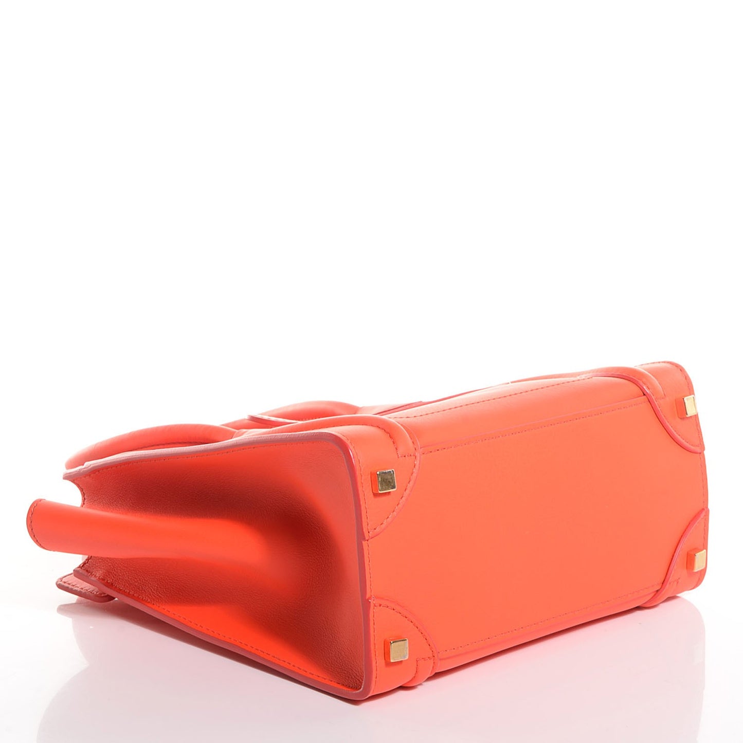 Smooth Calfskin Micro Luggage Bright Orange