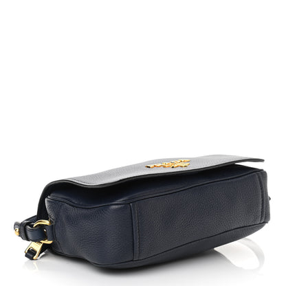 Prada Vitello Daino Flap Crossbody Baltico 4 of 10