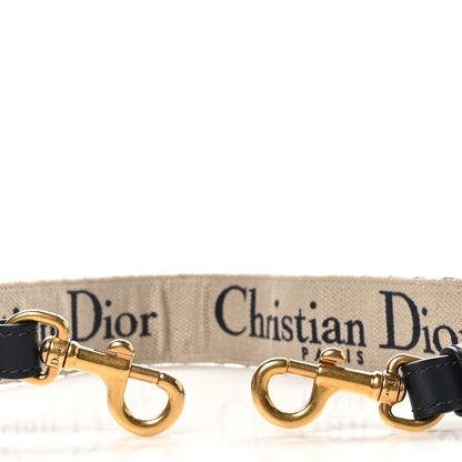 Christian Dior Oblique Shoulder Strap Blue 3 of 4