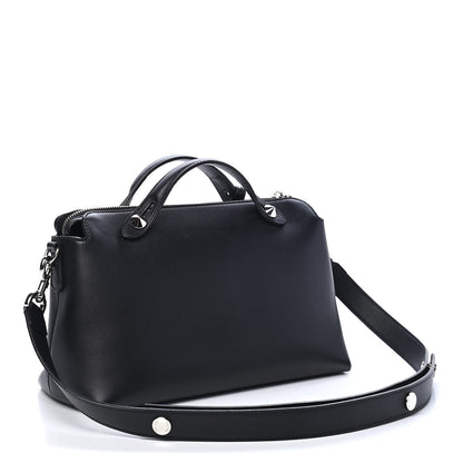 Fendi Vitello Dolce Medium By The Way Boston Bag Black 2 of 9