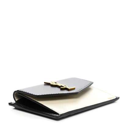 Saint Laurent Calfskin Uptown Monogram Card Case Black 4 of 8