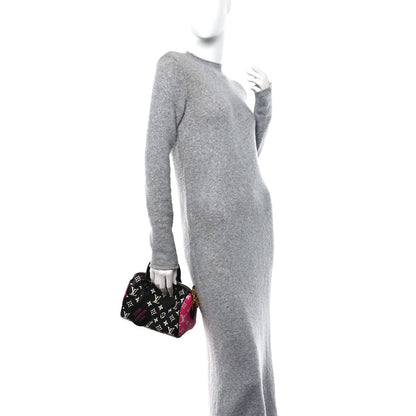 Louis Vuitton Empreinte Monogram Spring in the City Speedy Bandouliere 20 Black White Pink 2 of 12