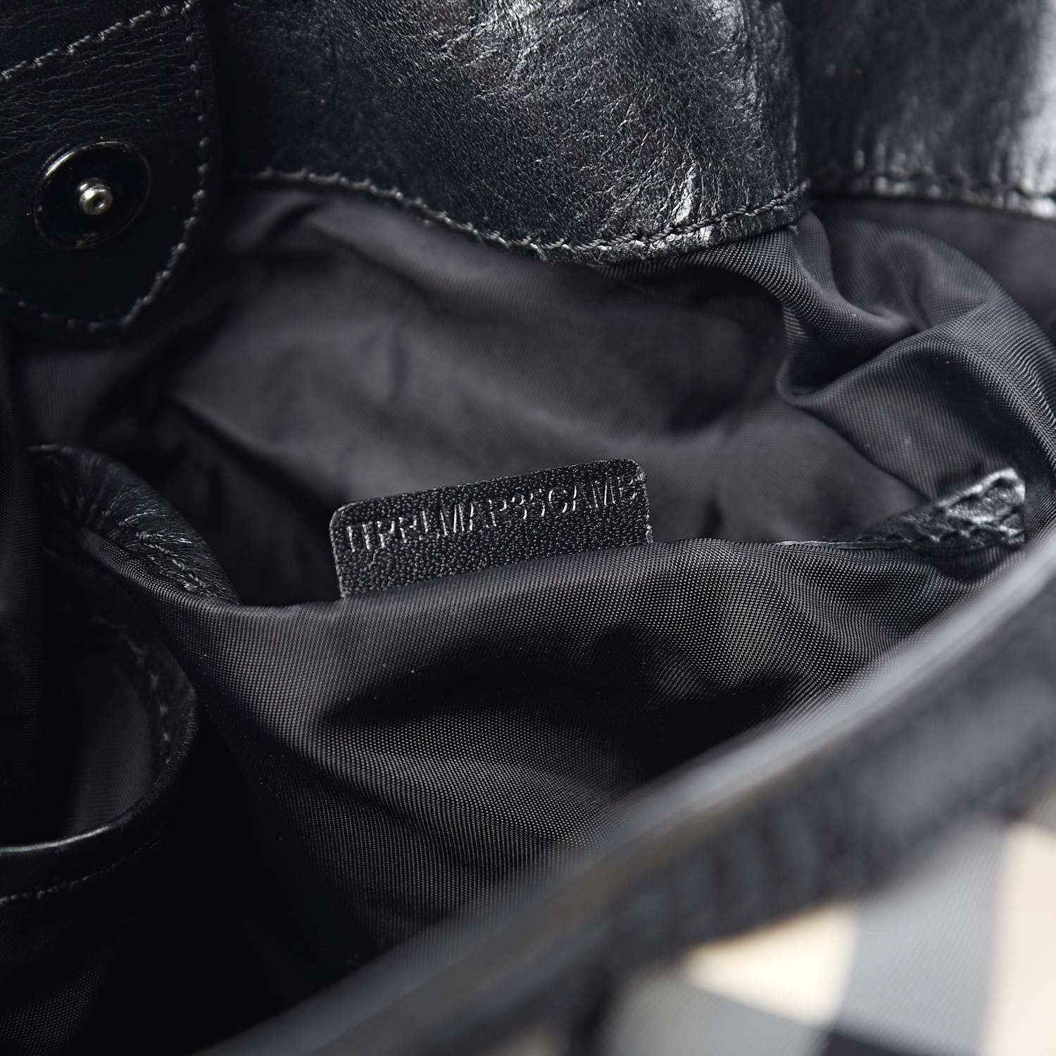 Burberry Nylon Beat Check Studded Hobo Black 8 of 22