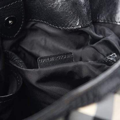 Burberry Nylon Beat Check Studded Hobo Black 8 of 22