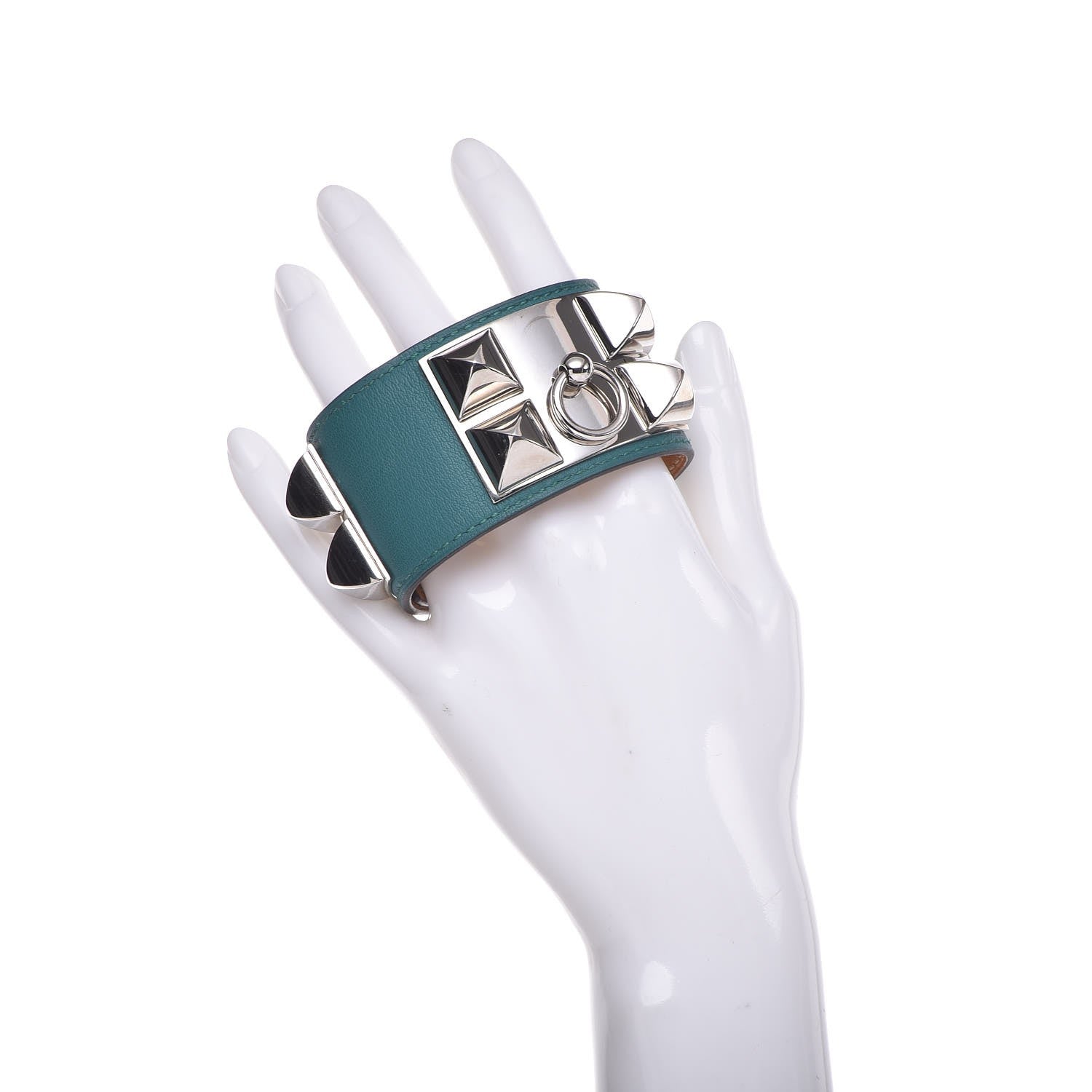 Hermes Swift Collier de Chien CDC Bracelet S Malachite 2 of 6