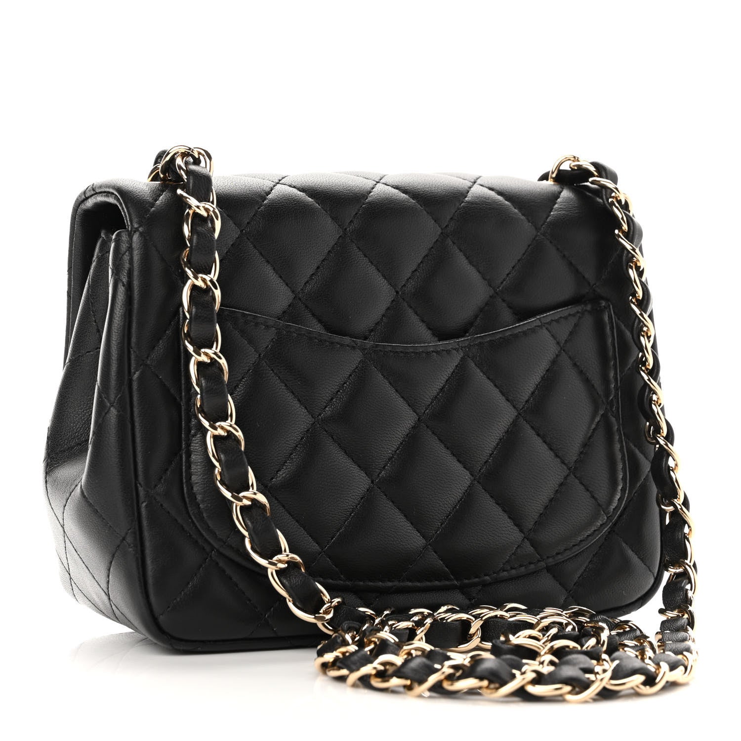 Chanel Lambskin Quilted Mini Square Flap Black 3 of 11