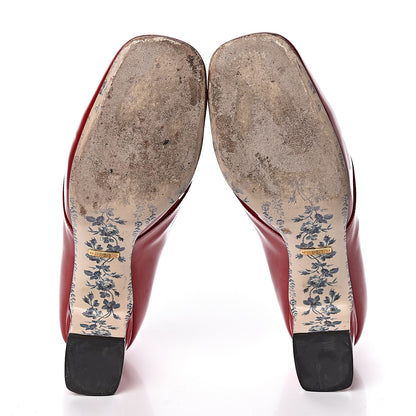 Gucci Vernice GG Victoire 55mm Loafer Pumps 39 Hibiscus Red 5 of 21
