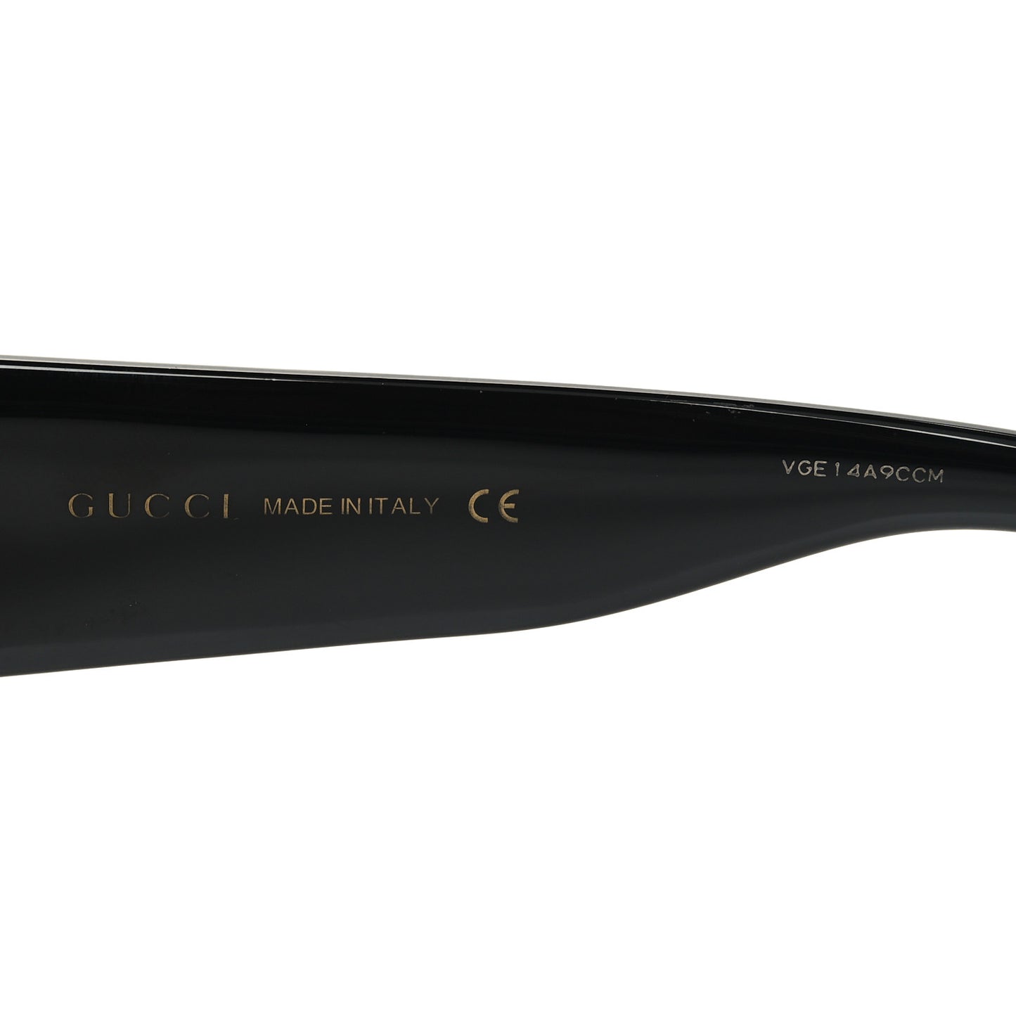 Acetate Square Frame Sunglasses GG0141S Black