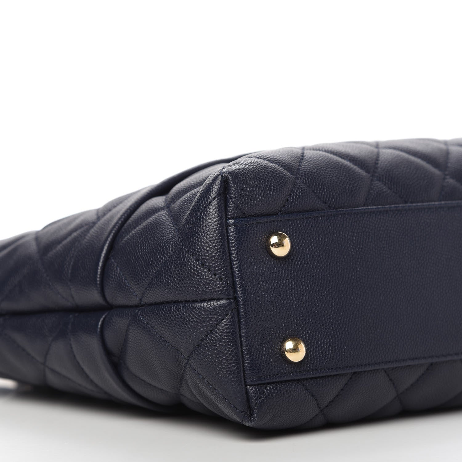 Chanel Caviar Quilted Rolled Up Tote Navy 6 of 11