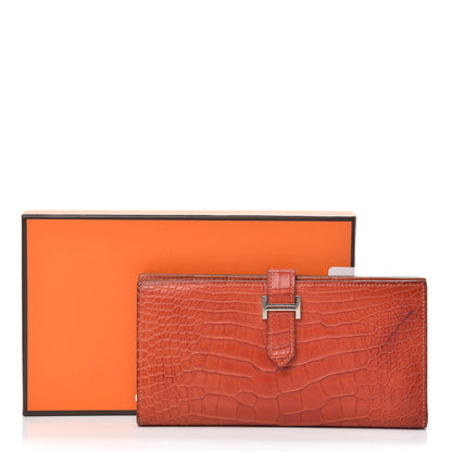 Hermes Matte Alligator Bearn Wallet 13 of 13