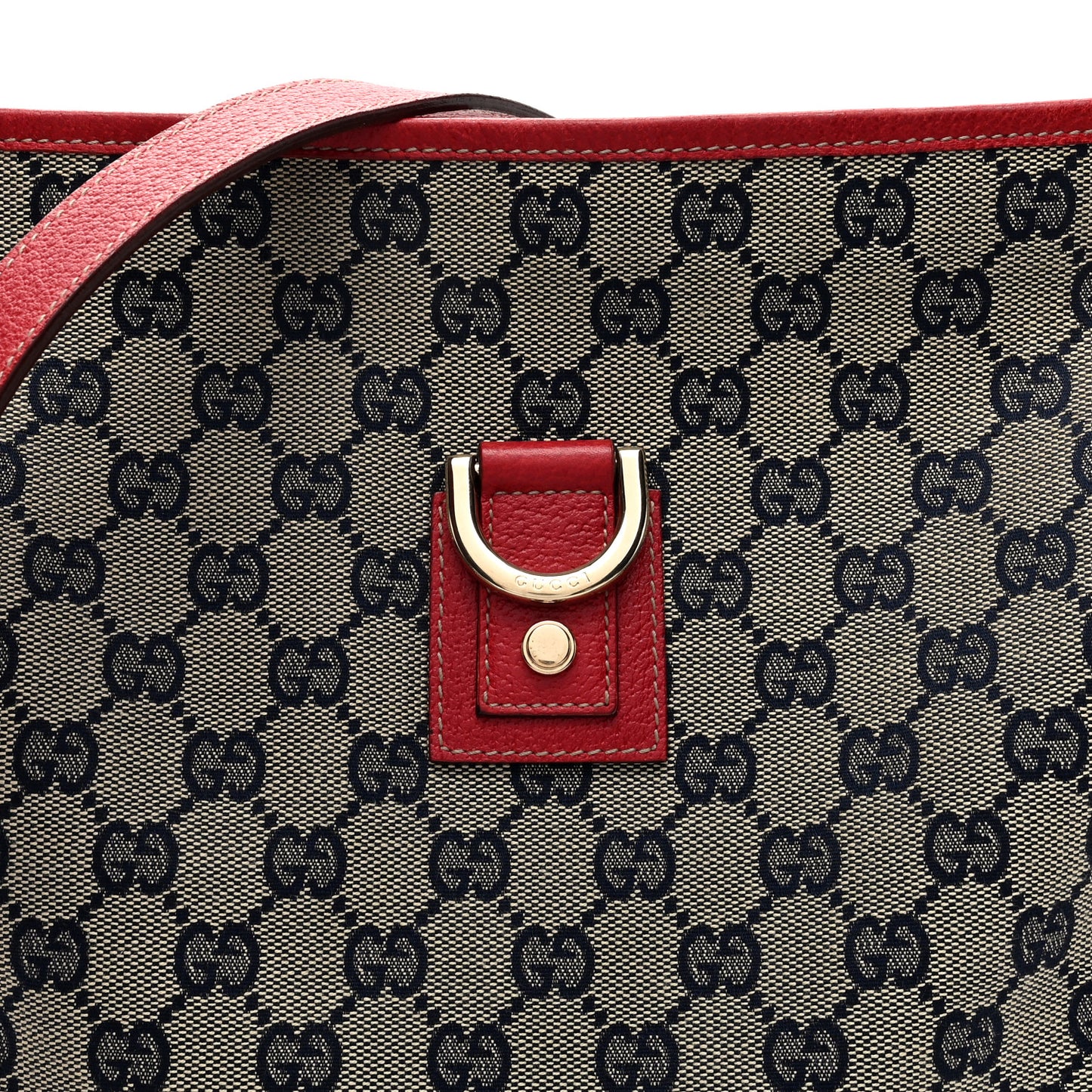 Monogram Abbey Messenger Bag Navy Red