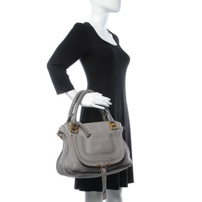 Chloe Calfskin Medium Marcie Satchel Cashmere Grey 3 of 14