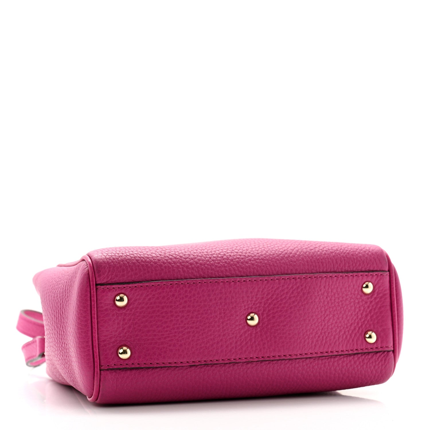 Gucci Calfskin Mini Bamboo Shopper Tote Bright Bougainvillea 4 of 10