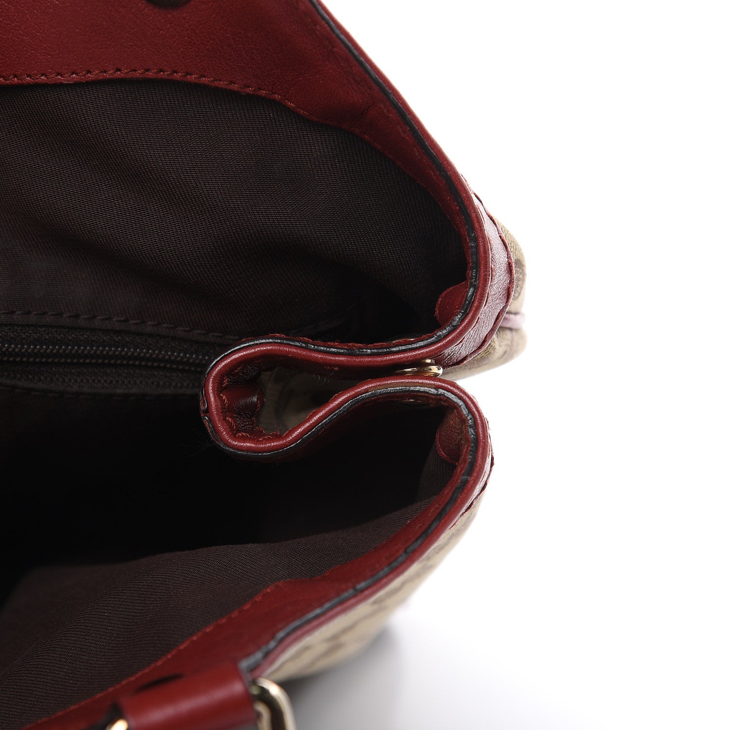 Gucci Monogram Medium Sukey Tote Dark Red 17 of 20