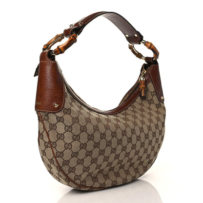 Gucci Monogram Bamboo Ring Hobo Brown 3 of 10