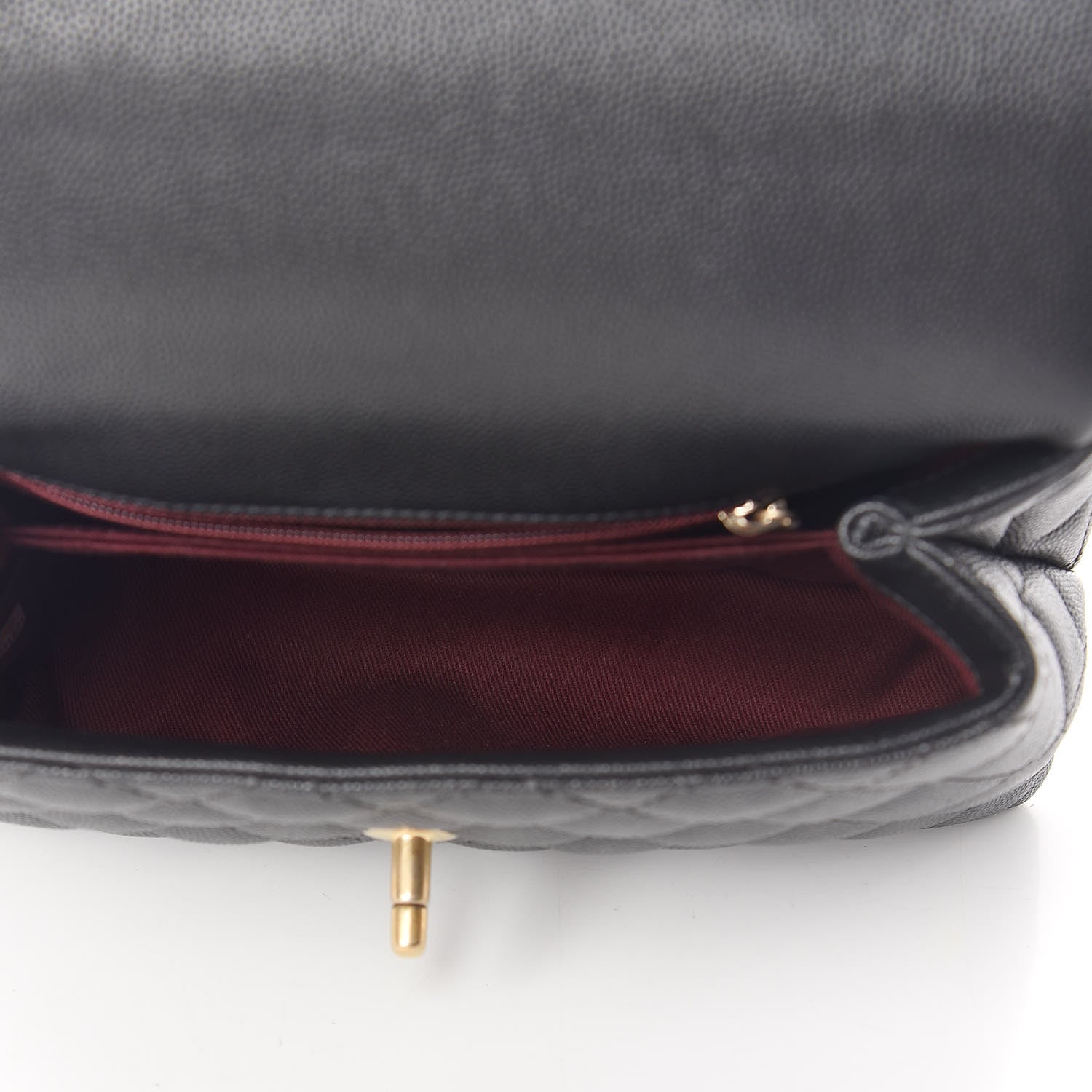 Chanel Caviar Quilted Mini Coco Handle Flap Black 5 of 10