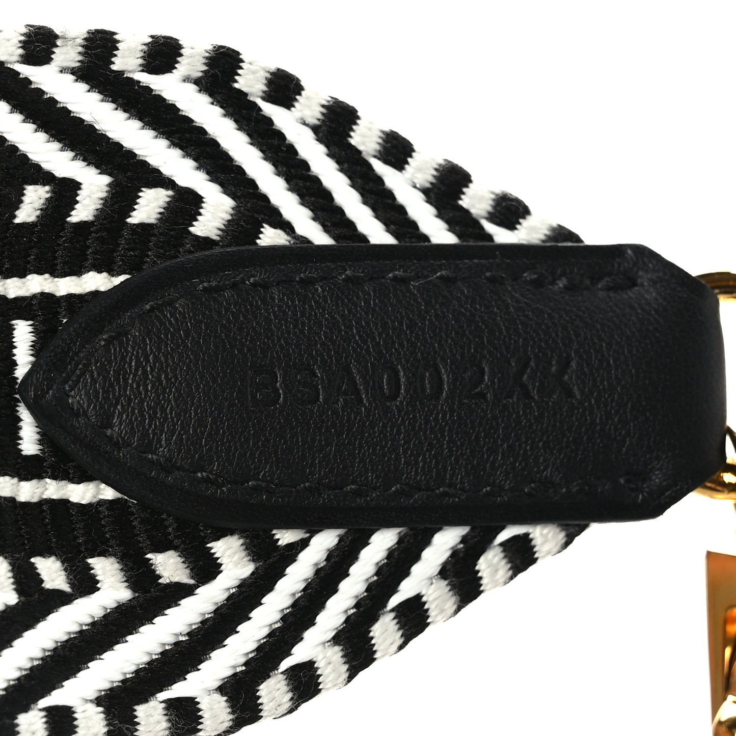 Toile Swift 50mm Sangle Cavale Shoulder Strap Black Ecru