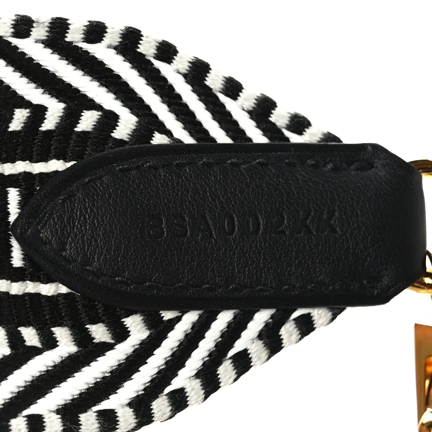 Hermes Toile Swift 50mm Sangle Cavale Shoulder Strap Black Ecru 5 of 5