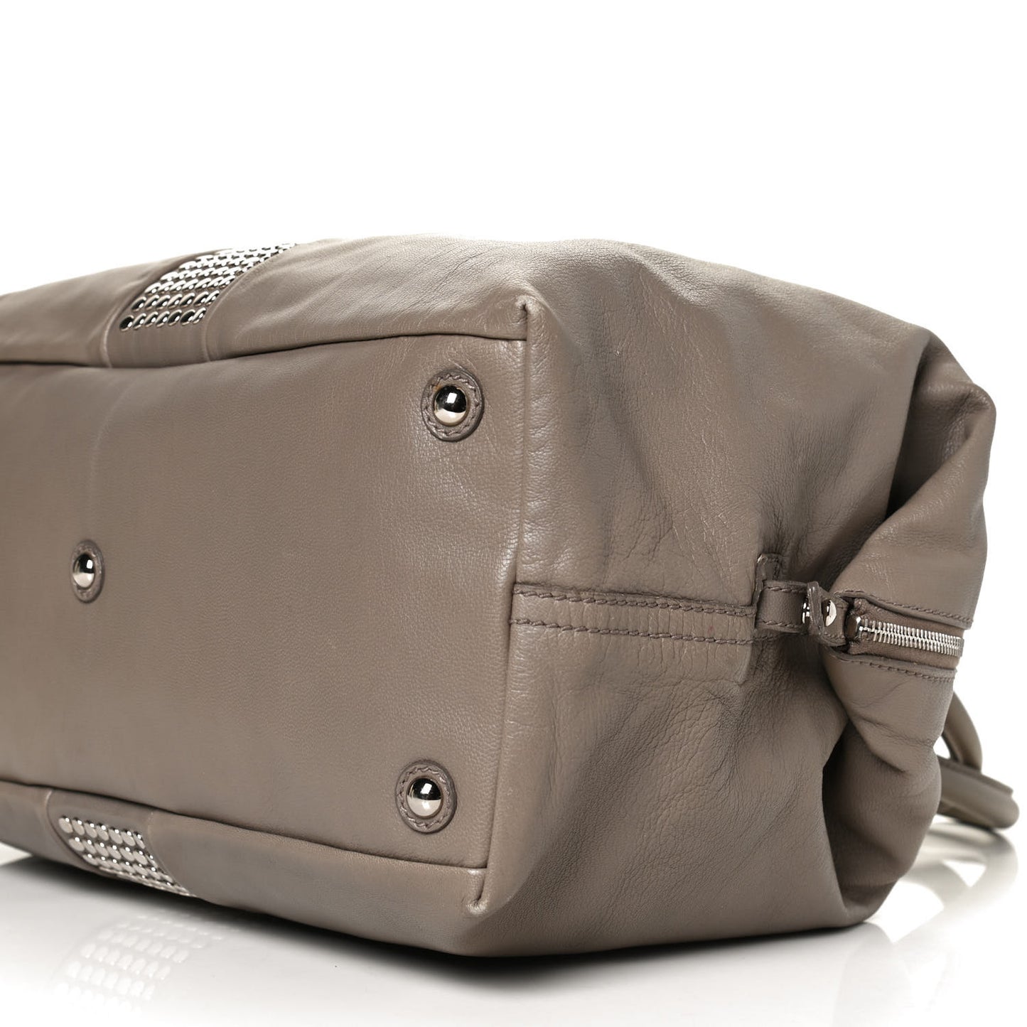 Calfskin Studded Easy Sac Taupe