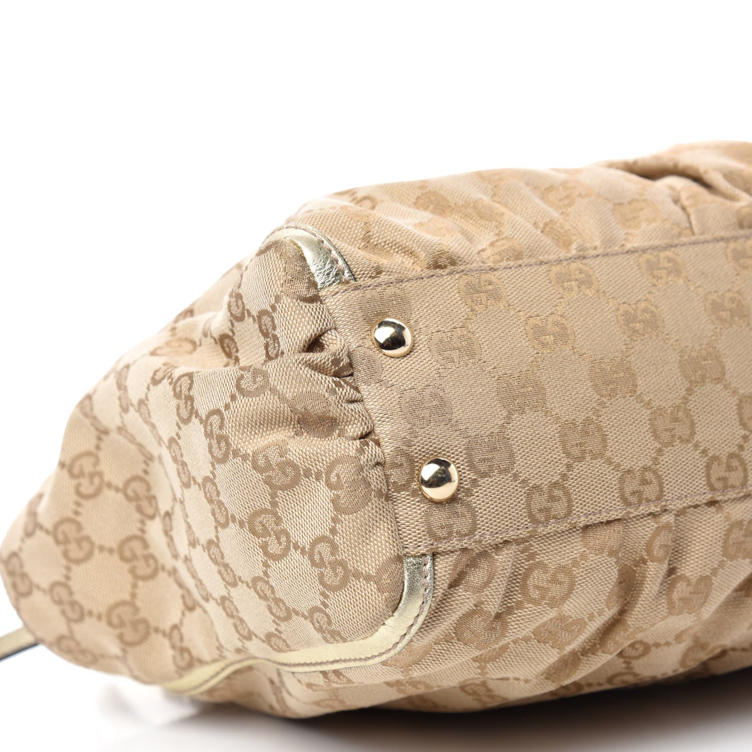Gucci Metallic Monogram D Gold Tote Gold 6 of 14