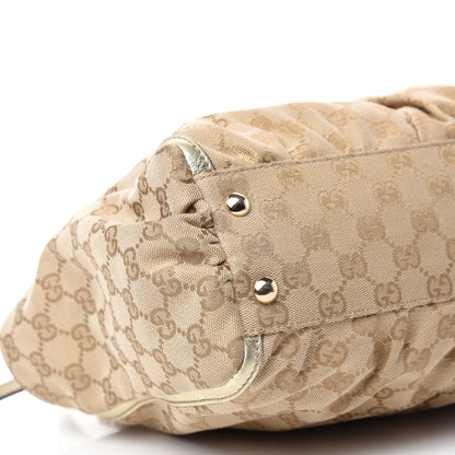 Gucci Metallic Monogram D Gold Tote Gold 6 of 14