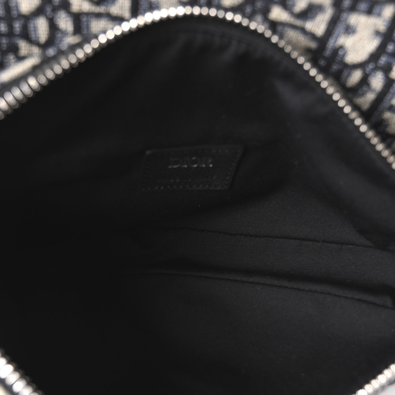 Christian Dior Oblique Mens Saddle Bag Blue 4 of 9