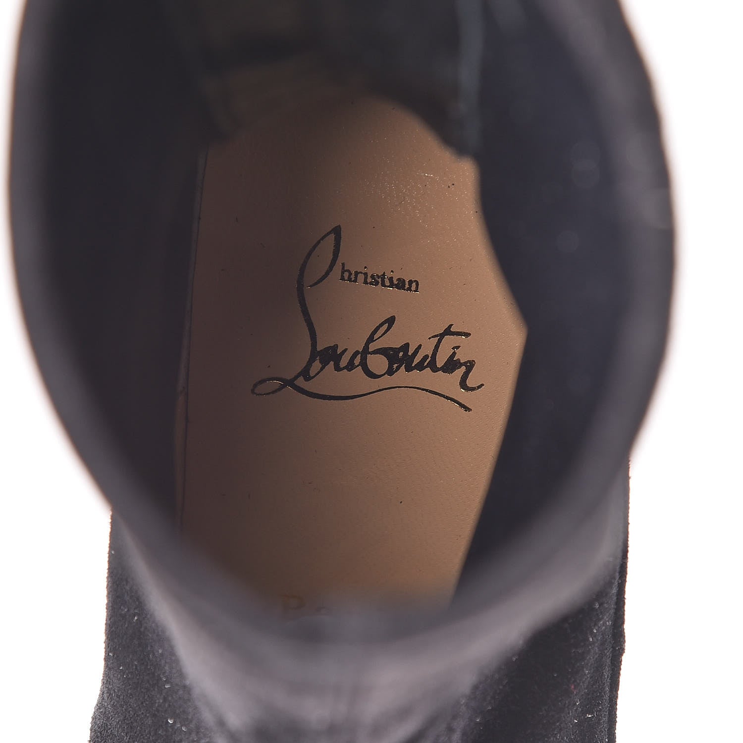 Christian Louboutin Veau Velours Stretch Gena 85 Bootie 36 Black 9 of 9